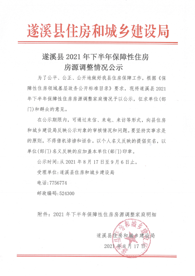 遂溪縣2021年下半年保障性住房房源調整情況公示3.png