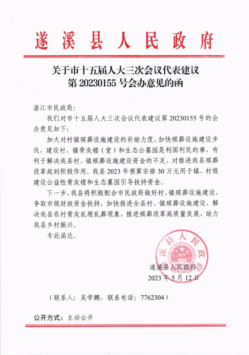 關于市十五屆人大三次會議代表建議第20230155號會辦意見的函_00.png