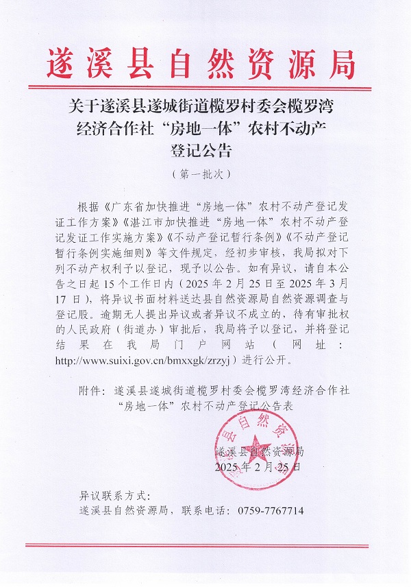 遂城街道欖羅村委會欖羅灣經(jīng)濟合作社不動產(chǎn)登記公告（第一批次）_頁面_1.jpg
